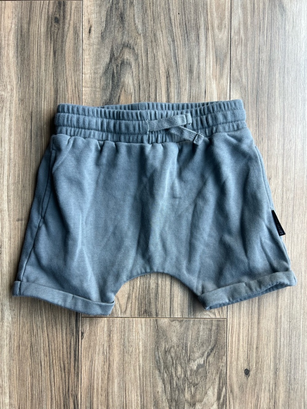 Boys' Stretch Cotton-Blend Drawstring Shorts - Slate